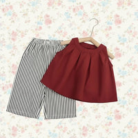 Thumbnail for Sleeveless Tops & Pants – Zacht & Stijlvol – Kinder Kleding Zomer Set