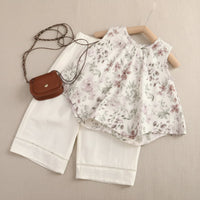 Thumbnail for Sleeveless Tops & Pants – Zacht & Stijlvol – Kinder Kleding Zomer Set