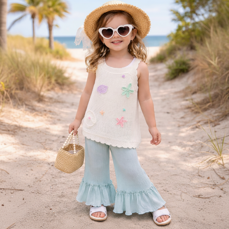 Girls Summer Outfit – Trendy og behageligt – Sommer-sæt til børn