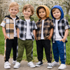 Boys Checkered Outfit – Trendy og behageligt – Børnetøjssæt med tern