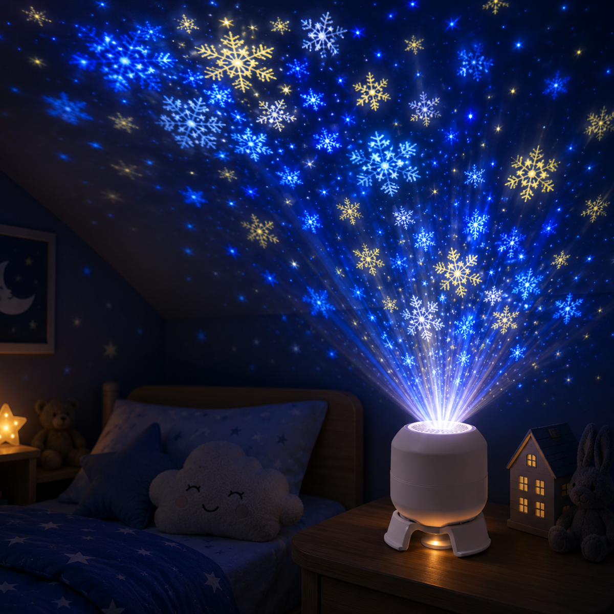 SeaDream – Leg og læring – 360° roterende LED-natlampe