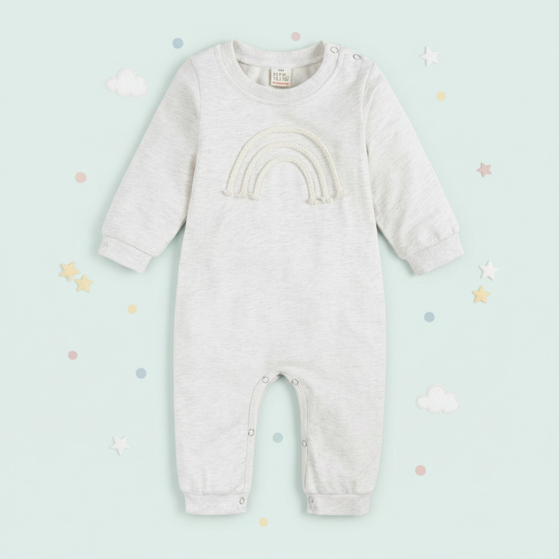 SnuggleHue – Blødt og behageligt – Regnbue-babybody