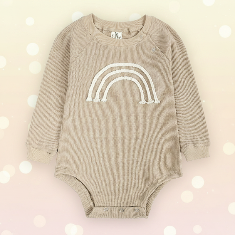 SnuggleHue – Blødt og behageligt – Regnbue-babybody