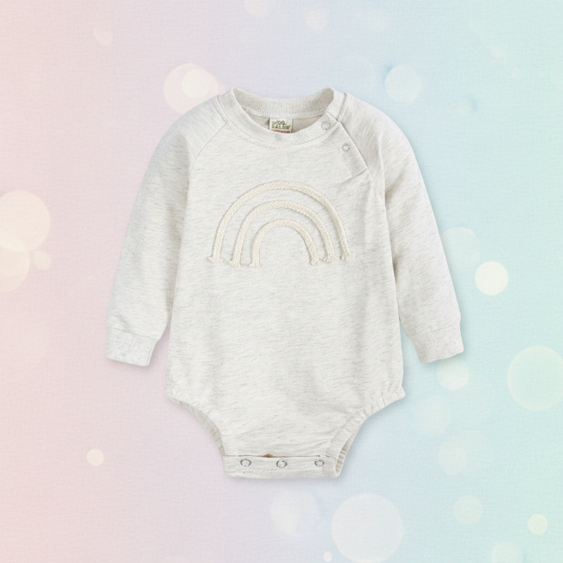 SnuggleHue – Blødt og behageligt – Regnbue-babybody