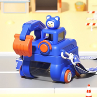 Thumbnail for TinyExcavators – Unik & funktionel – Gravemaskine-vandflaske med sugerør
