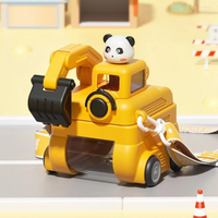 Thumbnail for TinyExcavators – Unik & funktionel – Gravemaskine-vandflaske med sugerør