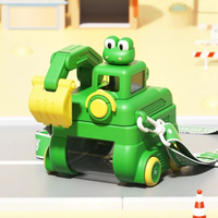 Thumbnail for TinyExcavators – Unik & funktionel – Gravemaskine-vandflaske med sugerør
