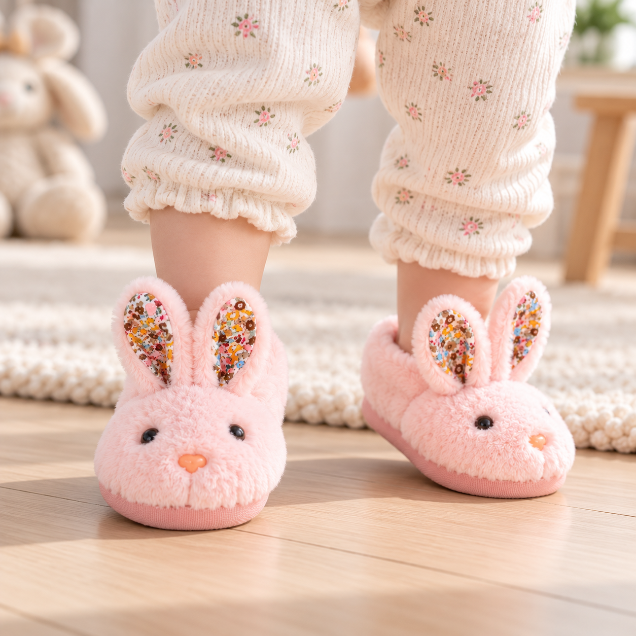 BunnyToes – Bløde & varme – Plyskaninslippers