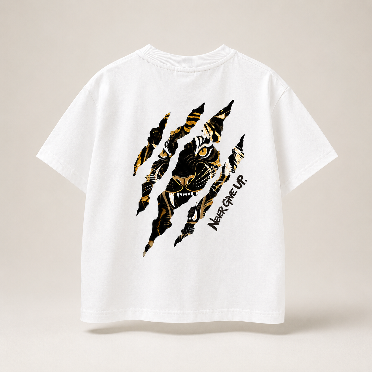 WildRoar – Sjov & afslappet – Børnet-shirt med tigerprint