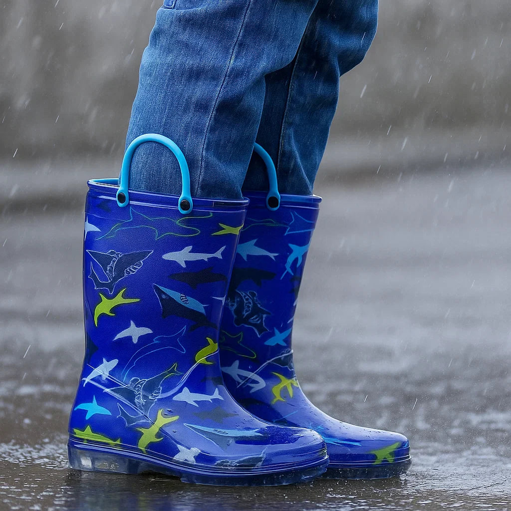 RainySteps – Let og vandtæt – Regn støvler med print og løkke