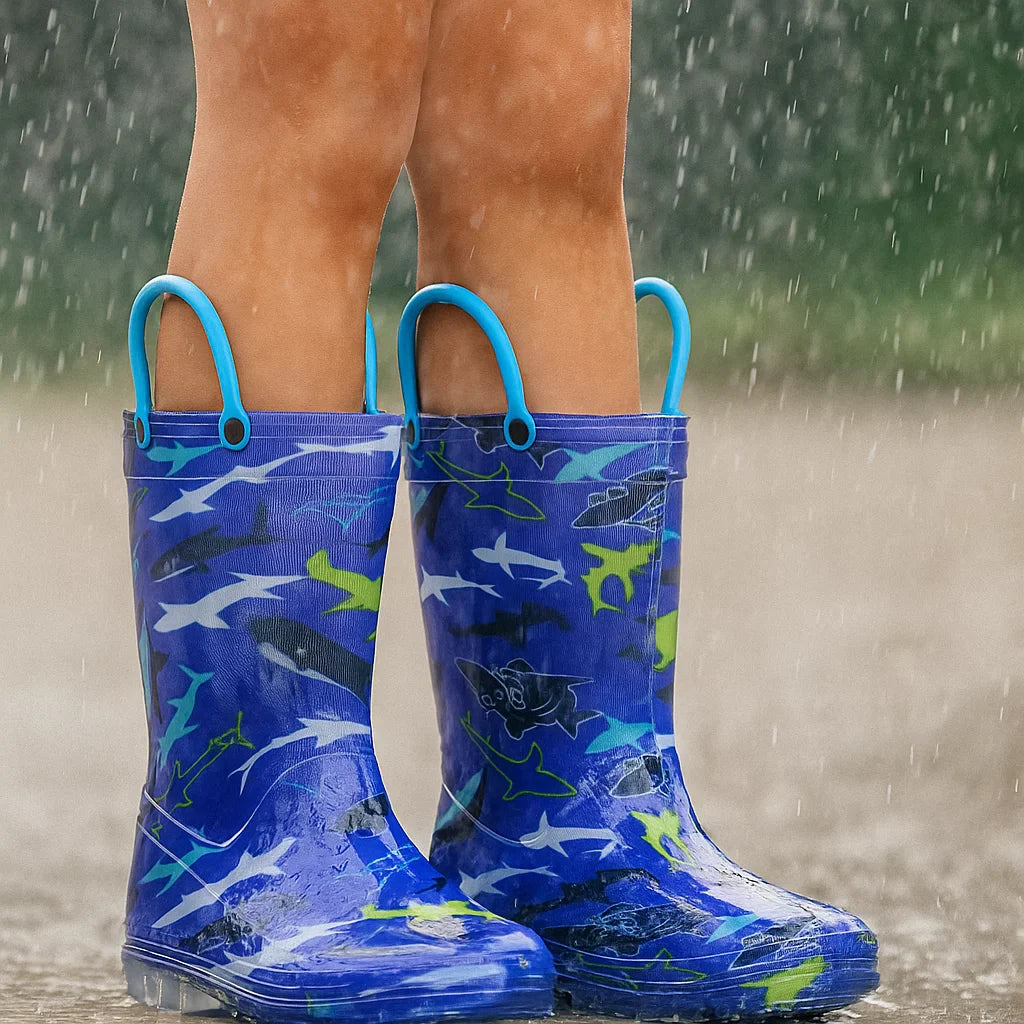 RainySteps – Let og vandtæt – Regn støvler med print og løkke