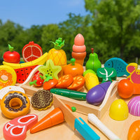 Thumbnail for MiniChef – Sjovt og kreativt – Magnetisk køkkenlegetøjssæt i træ