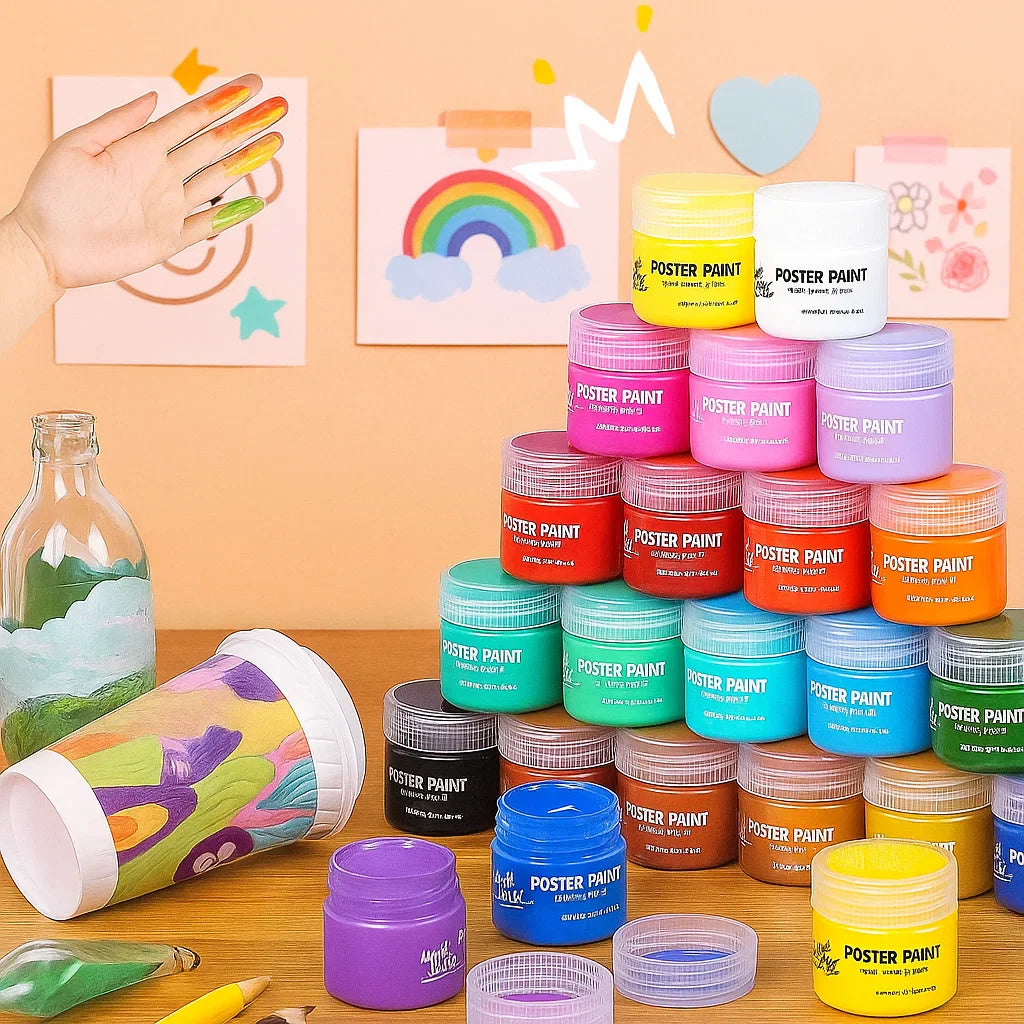 PaintJoy – Farverigt og kreativt – Fingerfarve- og gouachesæt