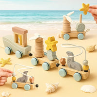 Thumbnail for HappyTrain – Montessori & Fun – Træstogssæt
