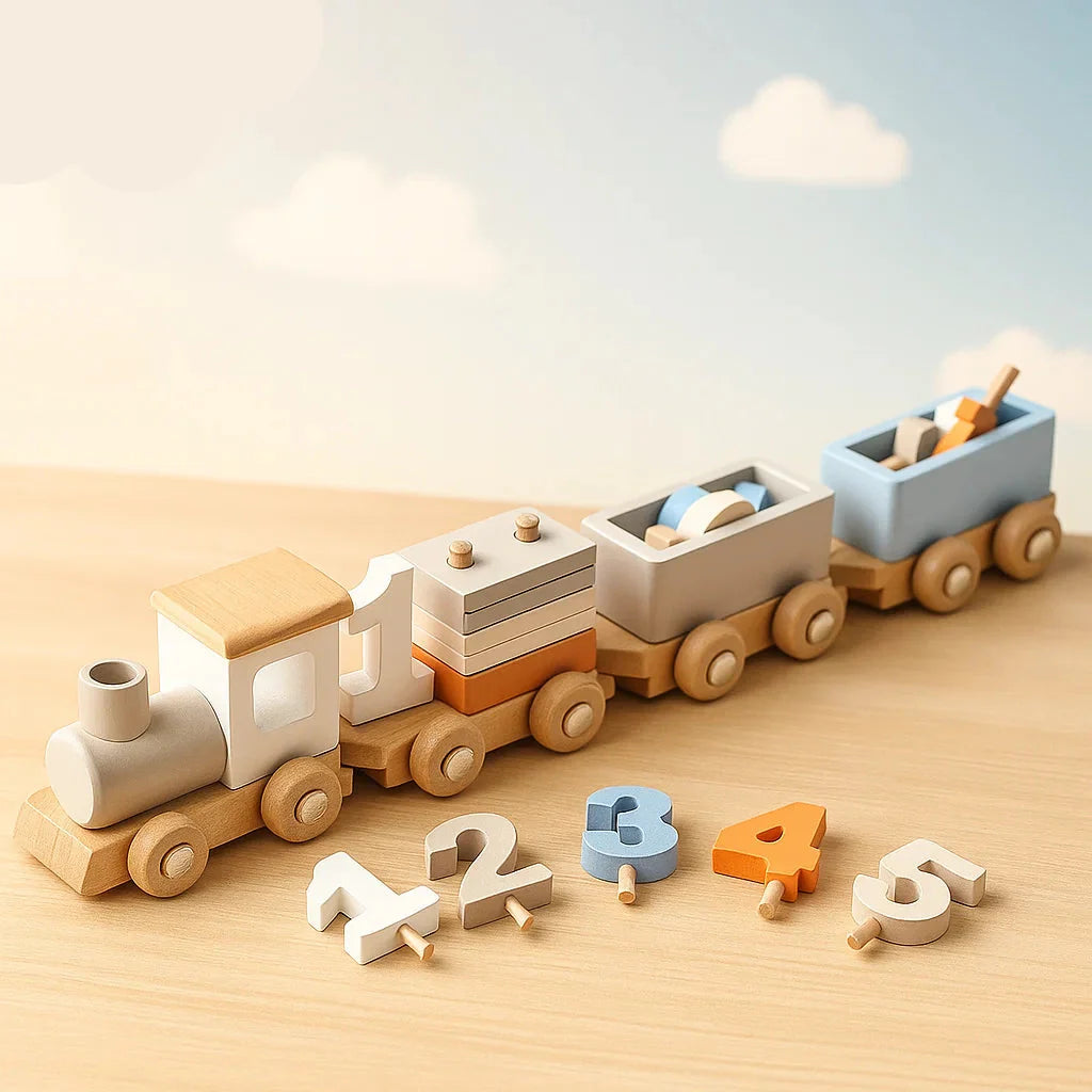 HappyTrain – Montessori & Fun – Træstogssæt