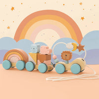 Thumbnail for HappyTrain – Montessori & Fun – Træstogssæt