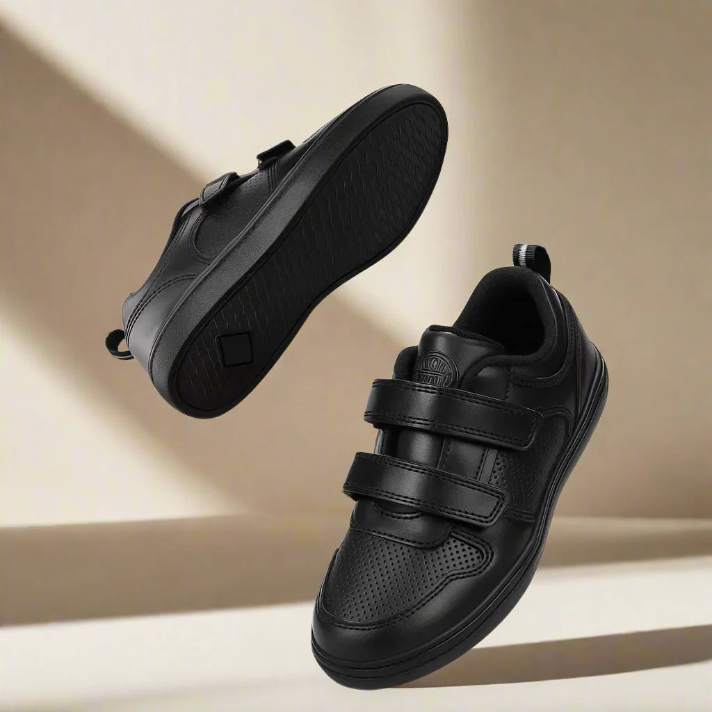 MonoWalk – Let og slidstærk - Sneakers i læder med velcroremme