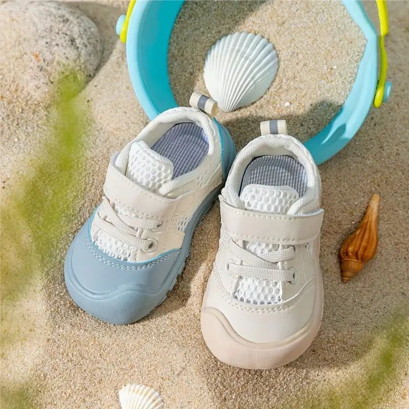 TinySteps Kids - Naturligt & sikkert - Barefoot babysko Blå