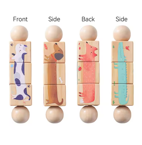 Woods™ - Turn & Learn - Roterende puslespil til småbørn
