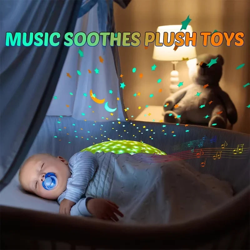 StarPlush – Blød og beroligende – krammedyr med natlampe-projektor