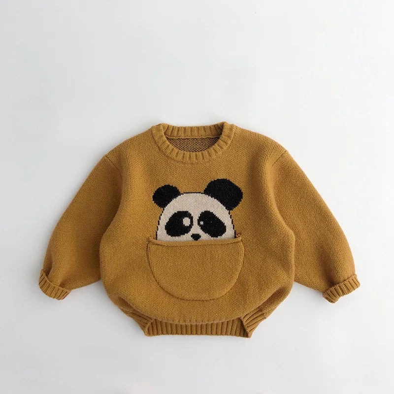 Mini Fashion™ - Sødt print med lomme - Dyresweater