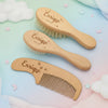 Personalized Hairbrush – Blødt & unikt – Personligt babyhårbørstesæt
