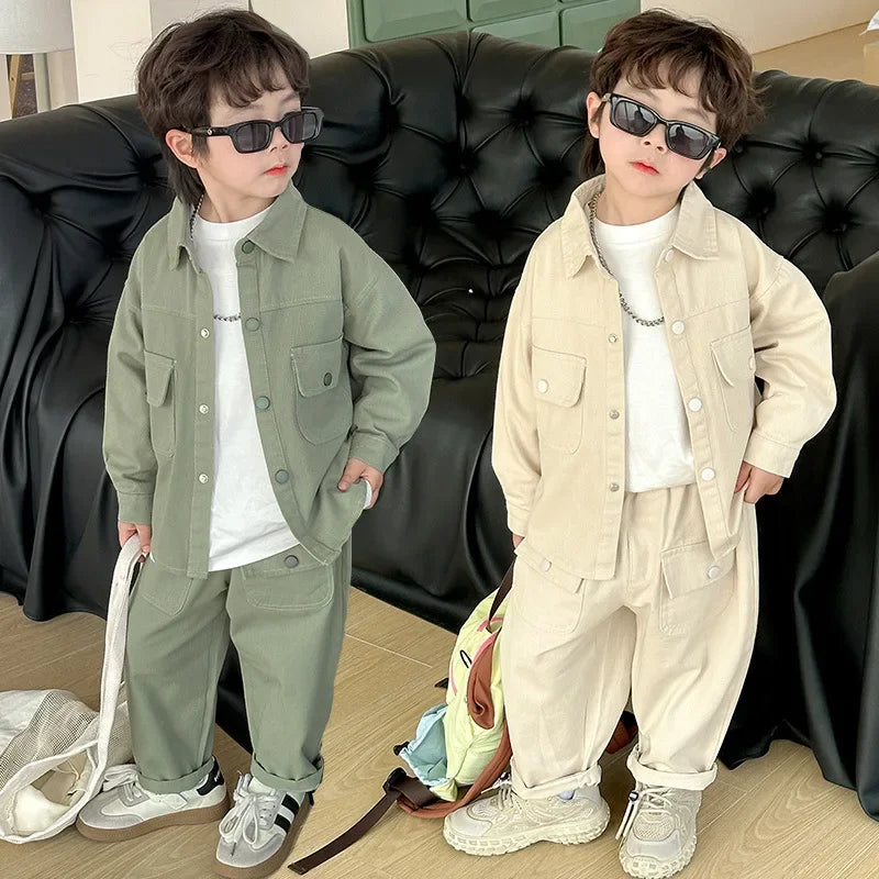 Boys Fashion – Trendy & komfort – Cargo-sæt til drenge