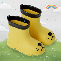 Thumbnail for PuddlePaws Kids – Vandtæt og legesyg - Woof regnstøvler