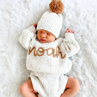 Thumbnail for Personalized Baby Sweater – Unik & kærlig – Broderet, personlig babytrøje
