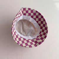 Thumbnail for Bucket Hat – Sød & beskyttende – børnehue med ternet mønster