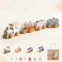 Thumbnail for TrainCount –  Klassisk & pædagogisk – Træ Montessori-tog