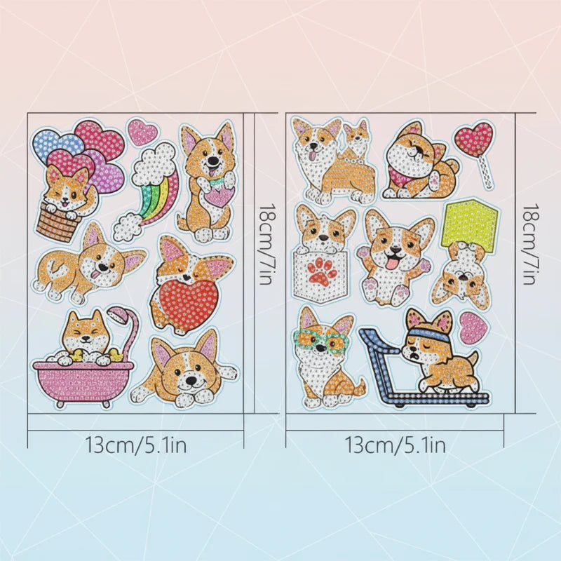 GemArt – Skyggefuld & skinnende – Diamantmaleri-klistermærker