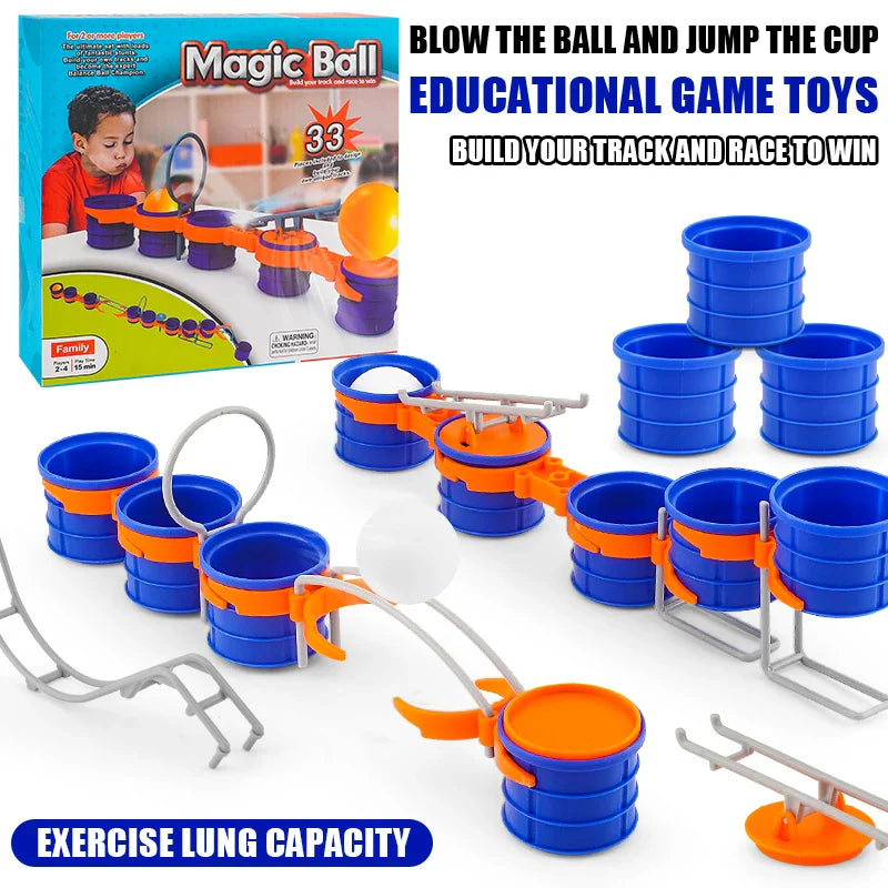 Cup Jump Ball Game – Aktivt & interaktivt – Puff Ball selskabsspil