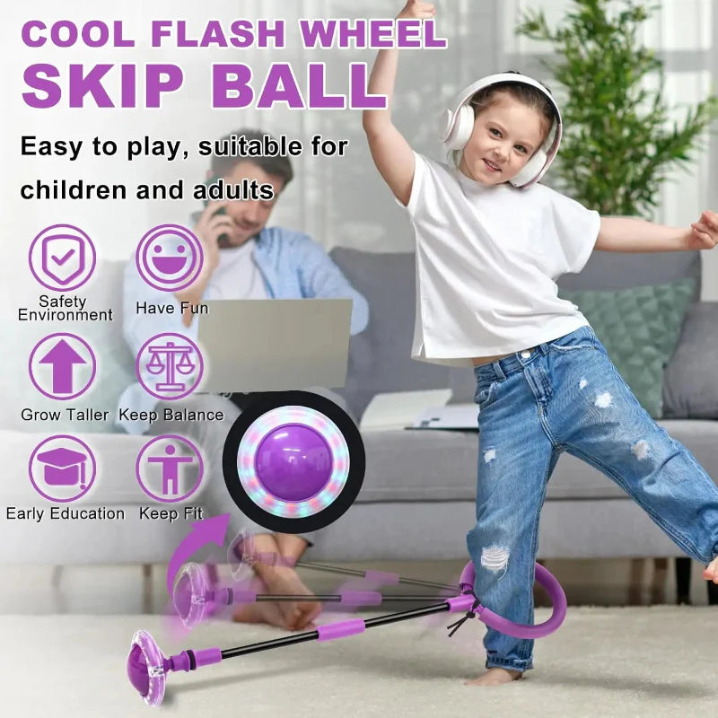 Flash Wheel Skip Ball – Aktiv & energisk – Enkelt springbold