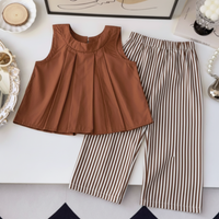 Thumbnail for Sleeveless Tops & Pants – Zacht & Stijlvol – Kinder Kleding Zomer Set