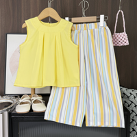 Thumbnail for Sleeveless Tops & Pants – Zacht & Stijlvol – Kinder Kleding Zomer Set