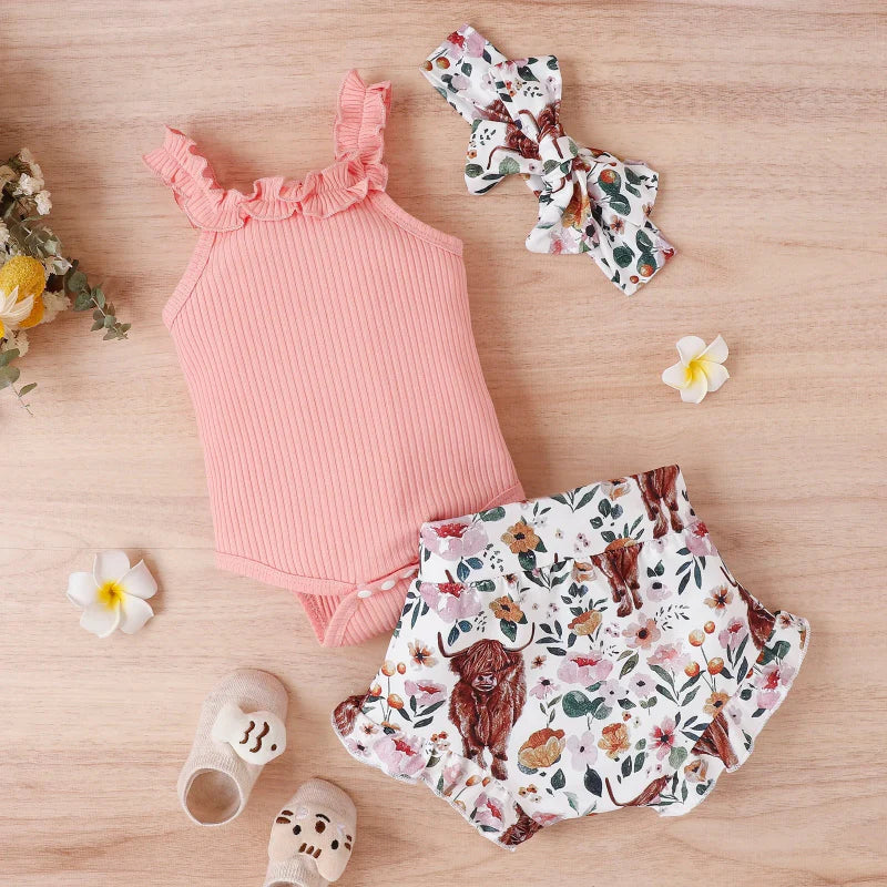 Baby Girl Summer Outfit – Sødt & luftigt – babytøjssæt