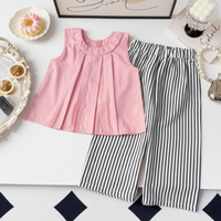 Thumbnail for Sleeveless Tops & Pants – Zacht & Stijlvol – Kinder Kleding Zomer Set