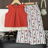 Thumbnail for Sleeveless Tops & Pants – Zacht & Stijlvol – Kinder Kleding Zomer Set