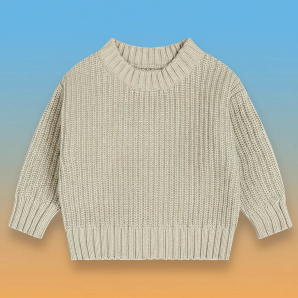 PureSoft – Classic & Cozy - Ensfarvet strikket trøje