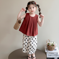 Thumbnail for Sleeveless Tops & Pants – Zacht & Stijlvol – Kinder Kleding Zomer Set