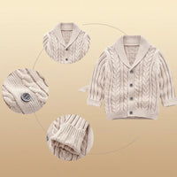 Thumbnail for CozyCub – Komfortabel og moderigtig – strikket cardigan til børn