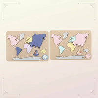 Thumbnail for GeoKids – Montessori & Pædagogisk – Silikone verdenskortpuslespil