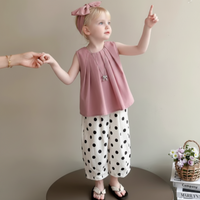 Thumbnail for Sleeveless Tops & Pants – Zacht & Stijlvol – Kinder Kleding Zomer Set