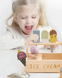 Thumbnail for FantasyWood - Kreativt rollespil - Ice Cream Game Set i træ
