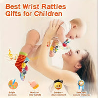 Thumbnail for Wrist Rattle and Socks – Motorik & leg – Rangle til babyer (sæt med 4)