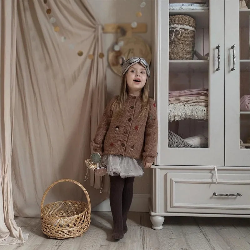 Mini Fashion™ - Varmt og Behageligt Materiale - Sweater og Nederdel til Piger