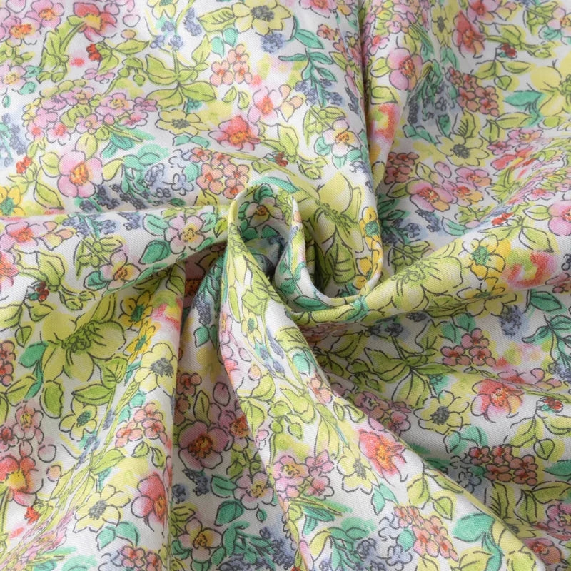Floral Dress – Let og luftig – Pige-kjole med flagrende ærmer