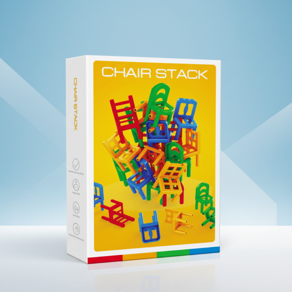 Chair Stack™ - Interaktiv og stimulerende for kreativiteten - spil med stabelstole