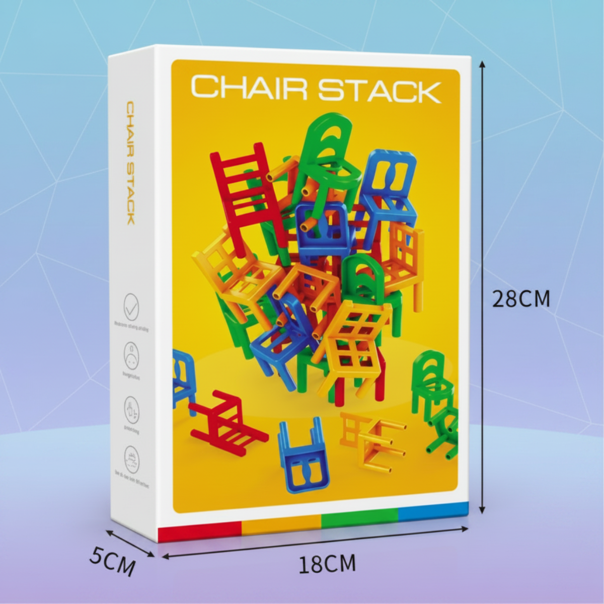 Chair Stack™ - Interaktiv og stimulerende for kreativiteten - spil med stabelstole